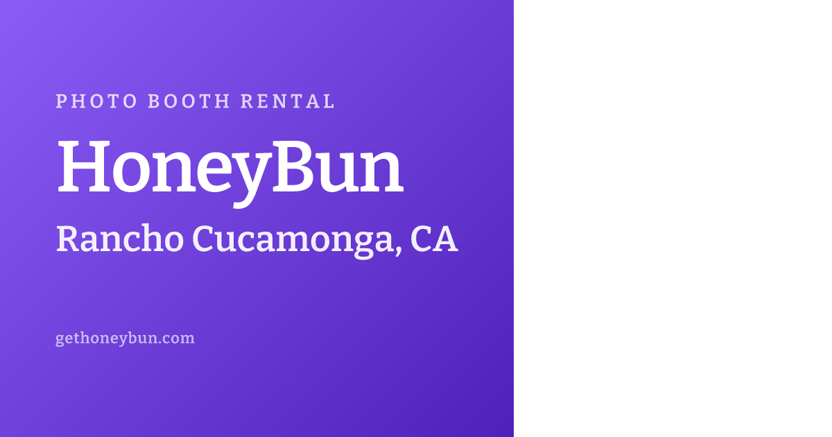 Photo Booth Rental Rancho Cucamonga, CA | From $425 | PBG